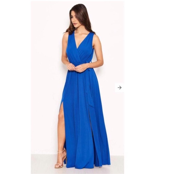 AX Paris Blue Maxi Dress - Picture 8 of 12